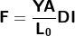 \mathbf{F=\frac{YA}{L_{0}}DI}